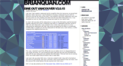 Desktop Screenshot of blog.brianquan.com