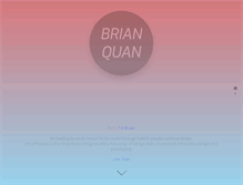 Tablet Screenshot of brianquan.com